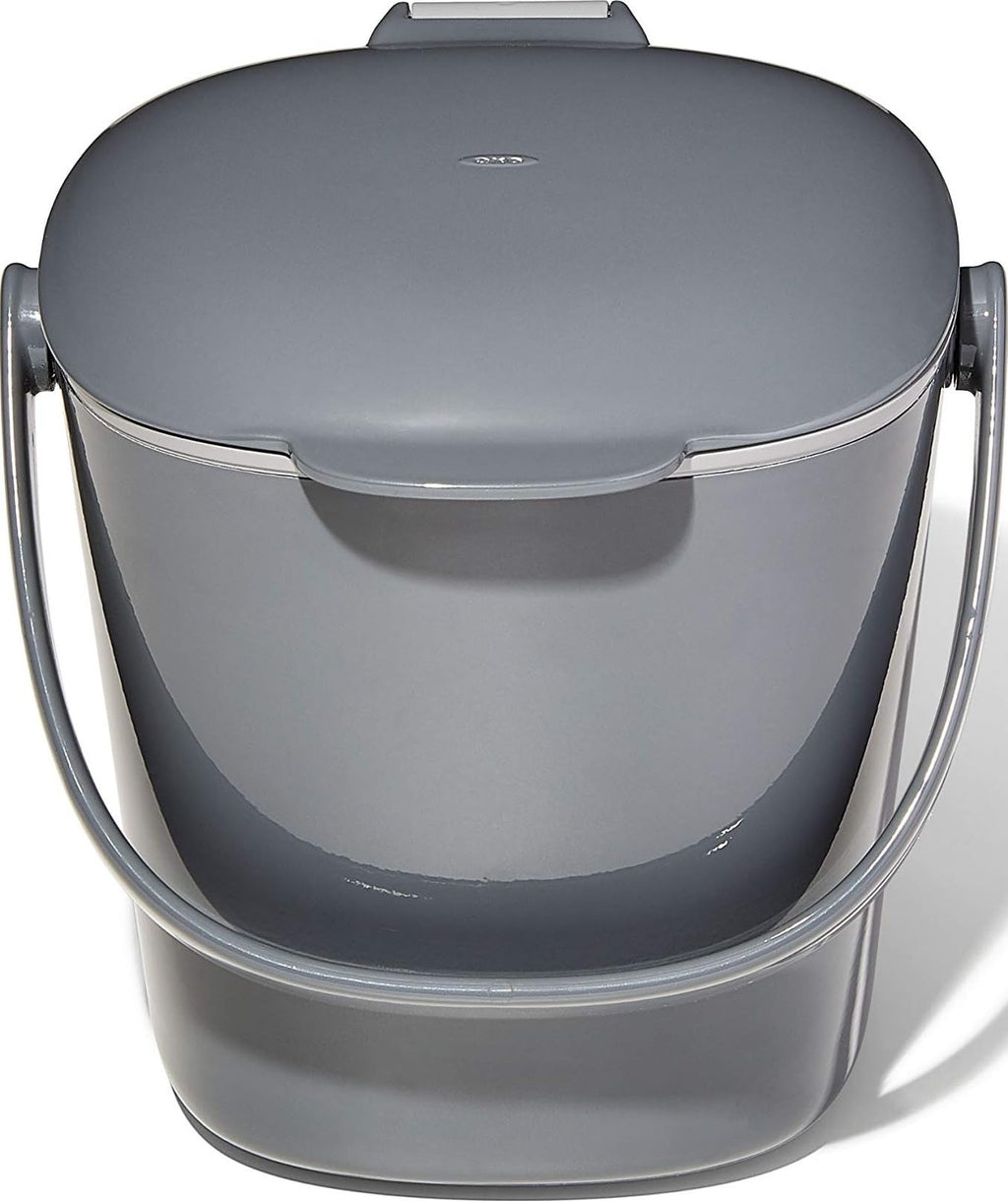 OXO Good Grips Easy-Clean Compost Bin, Charcoal - 0.75 GAL