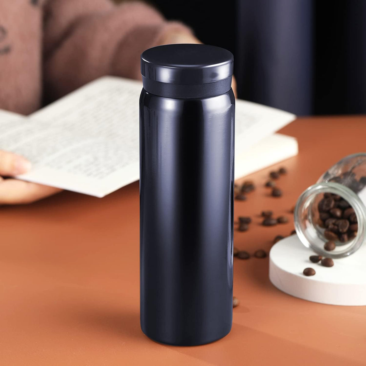 10oz Mini Water Bottle Stainless Steel Thermos Small Flask - Insulated Vacuum, Leak Proof, Keeps