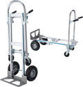 2 in 1 Aluminum Hand Truck Dolly 770lbs Weight Capacity Convertible Hand Truck Utility Cart (2 in 1)