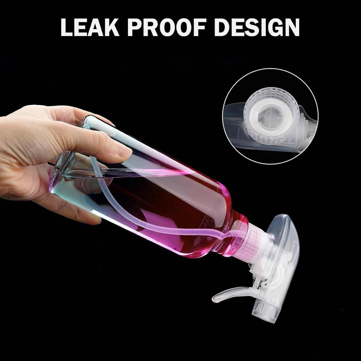 Plastic Spray Bottle 16.9oz Empty Spray Bottles Refillable Container Trigger Sprayer for Cleaning