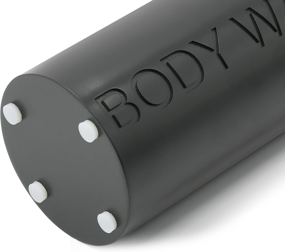 Matte Black Body Wash Dispenser Luxurious Refillable Pump Bottle with Embossed Text, Durable