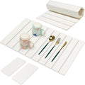 3 Pcs Large Stone Dish Drying Mat for Kitchen Sink Counter Dish Pads Diatomaceous Earth Mats Quick