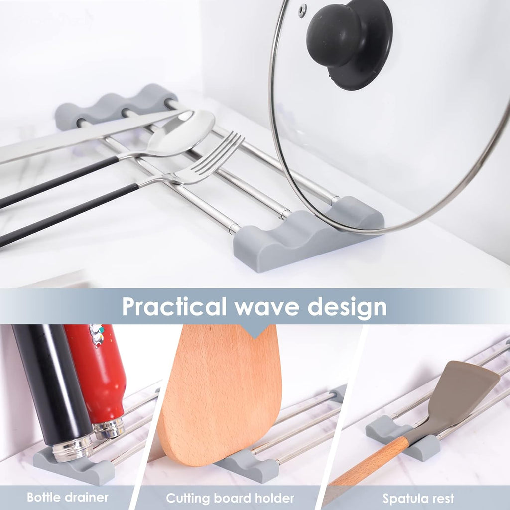 Tomorotec Adjustable Over-The-Sink Kitchen Rack for Dishcloths, Sponges, Bottles and Brushes