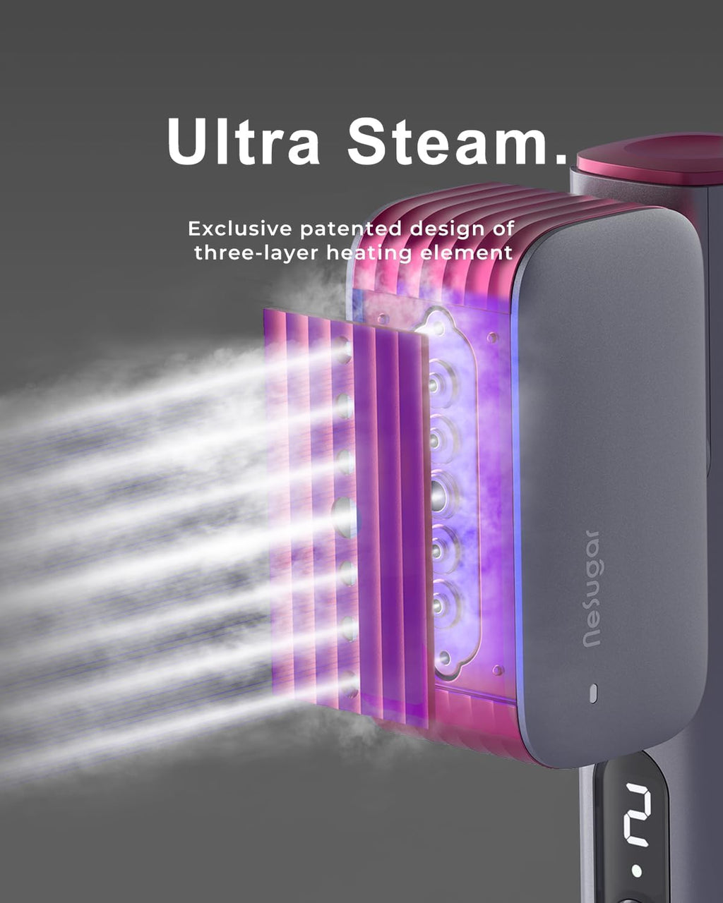 nesugar G2 Pro Smart Handheld Steamer for Clothes – Global Voltage Adaptation, Palm-Sized &