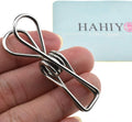 HAHIYO Clothespins Chip Clips All Metal Stainless Steel No Rust Stains Strong Grip in Heavy Wind 2