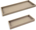 Countertop and Vanity Tray - 2 PC (11” and 7”) Shatterproof Silicone Kitchen and Bathroom Trays for