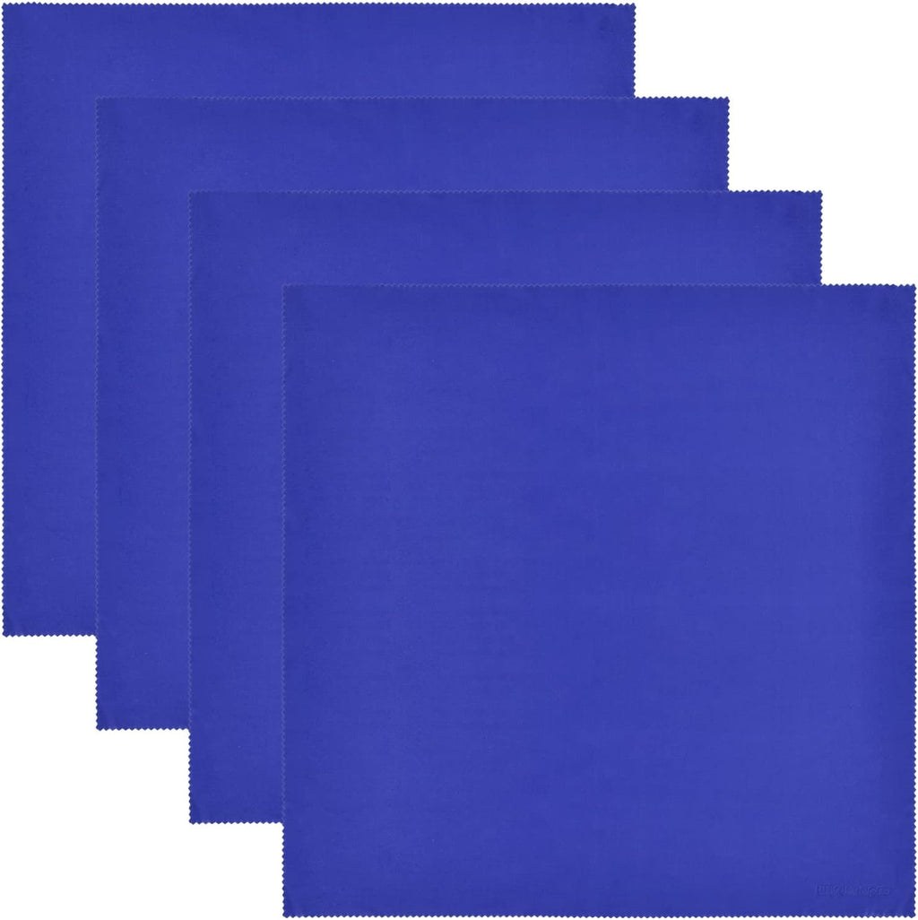 Wisdompro Extra Large 4-Pack Microfiber Cleaning Cloth For Laptop, LCD TV, Computer Screen
