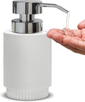 Resin Soap Dispenser for Bathroom, Hand Lotion Liquid Dispenser Easy-to-Press with Reusable Plastic