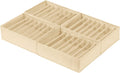 Qozary 4 Pack Drawer Organizers for Clothing, 8 Grids Foldable Closet Organizers and Storage Bins