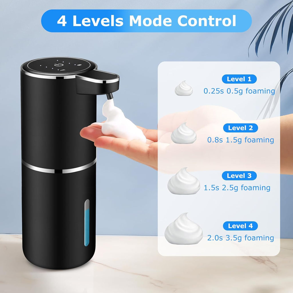 2 Pack Automatic Soap Dispensers,12.8oz/380ml USB Touchless Automatic Foaming Soap
