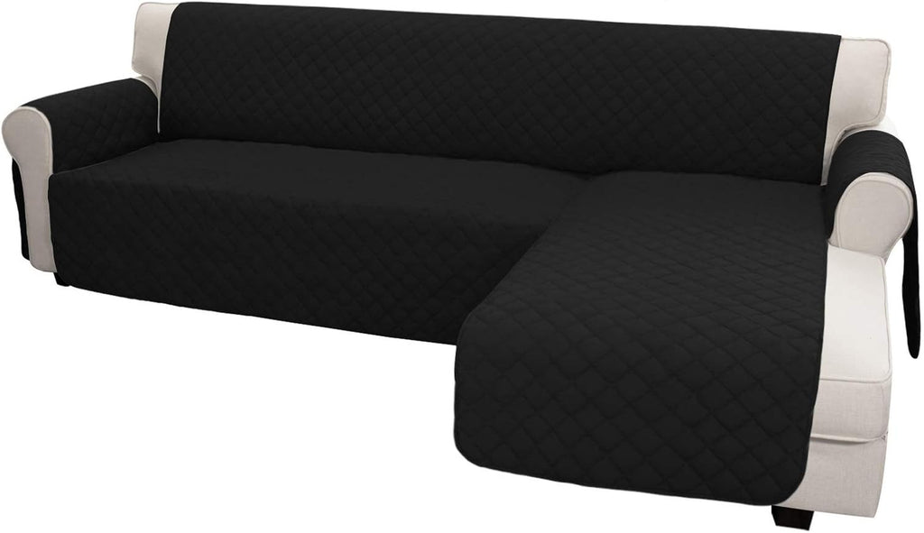 Easy-Going L Shape Sofa Cover - Chaise Lounge Slip Cover Reversible Sofa Protector for Pets, Kids &