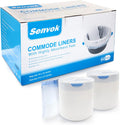 Commode Liners with Highly Absorbent Pads - [Pack of 60] - Bedside Commode Liners Disposable