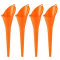 4 Pcs Plastic Long Neck Oil Funnel for Change, Multi-Function Long for Transmission Fluid