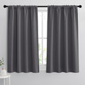 RYB HOME Curtains for Bedroom 63 inches Long, Blackout Thermal Insulating Window Treatment Drapes
