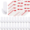 Wall Hooks for Hanging Heavy Duty, Medium 22 Self Adhesive Wall with 26 Strips no Damage, Sticky