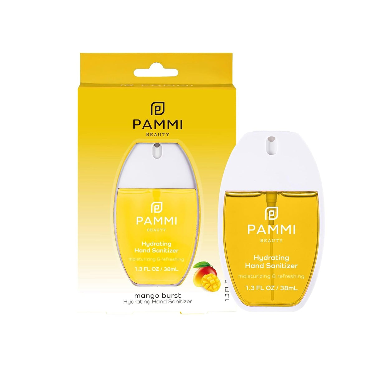 PAMMI Power Mist Hydrating Hand Sanitizer Spray, Portable Travel Size Pocket Hand Sanitizer