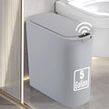 5 Gallon Motion Senor Bathroom Trash Can with Lid, Automatic Garbage Can Touchless, Smart Plastic