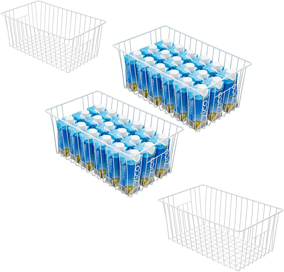 16inch Upright Freezer Organizer Baskets for 13-14,16-21 cu.ft Standup Freezer, Settle freezer