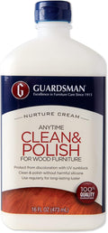 Guardsman Clean & Polish For Wood Furniture - Cream Polish 16.9 oz - Silicone Free, UV Protection