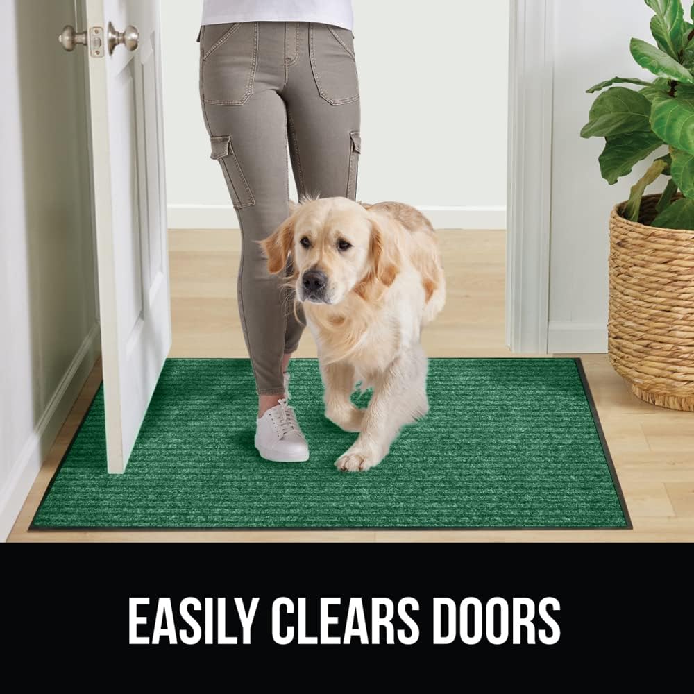 GORILLA GRIP Traffic Guard Door Mat, 47x35, Heavy Duty Welcome Mats, Commercial Office Space