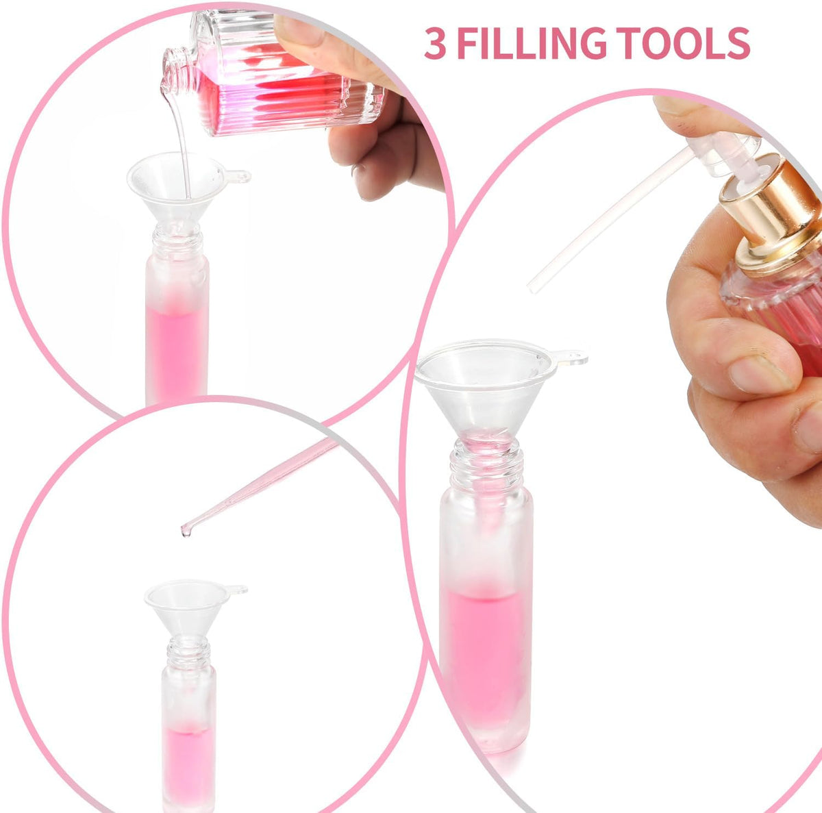 12 Pack Essential Oil Roller Bottles,10ml 0.34oz Empty Frosted Glass Roller Bottles with Stainless