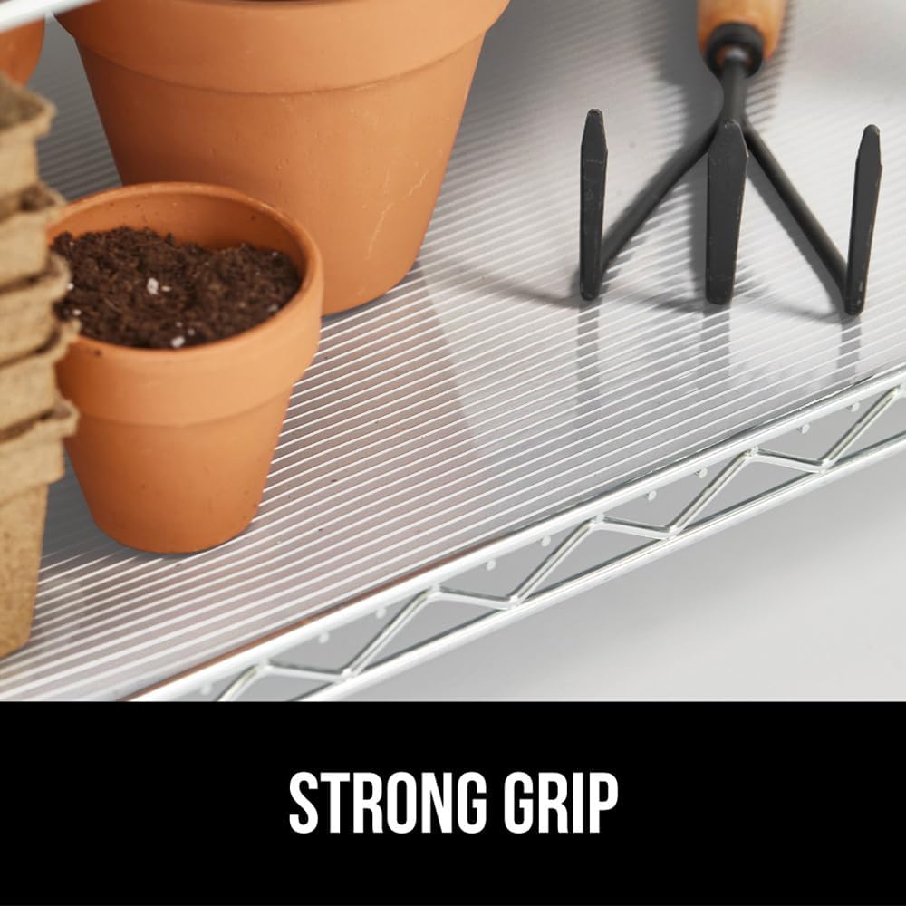 GORILLA GRIP DuraGuard Shelf Liner, Pack of 2 12x20, Non-Adhesive Cabinet Liners for Kitchen