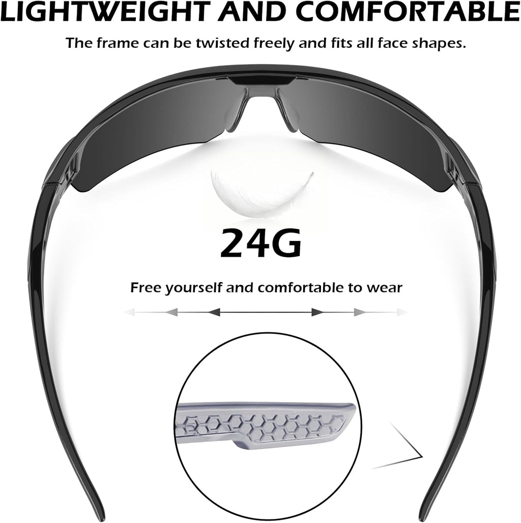 OXG 12 Pack Safety Glasses for Men Women, ANSI Z87.1 Safety Goggles Impact Resistant Protective