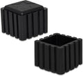 Flyshop Anti-Skid Non-Marking Synthetic Rubbr Patio Chair Table Leg Caps Square Furniture Covers