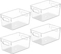 Clear Plastic Storage Bins, Pantry Organizers and Storage Containers Fridge Organizer Bins Kitchen