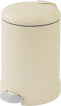 Glad Small Trash Can, 1.2 Gallon | Round Stainless Steel Garbage Bin with Soft Close Lid & Step