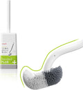 Marbarsse Bathroom Toilet Bowl Brush and Holder, Curved Design Dismount Toilet Brush for Deep