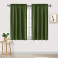 DWCN Christmas Olive Green Room Darkening Blackout Curtains - Thermal Insulated Privacy Energy