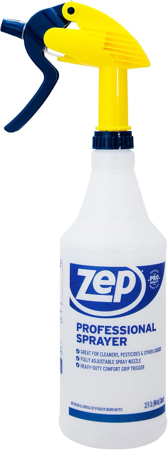 Zep Professional Sprayer Bottle - 32 oz (Case of 9) - HDPRO9 - Versatile Adjustable Nozzle Spray