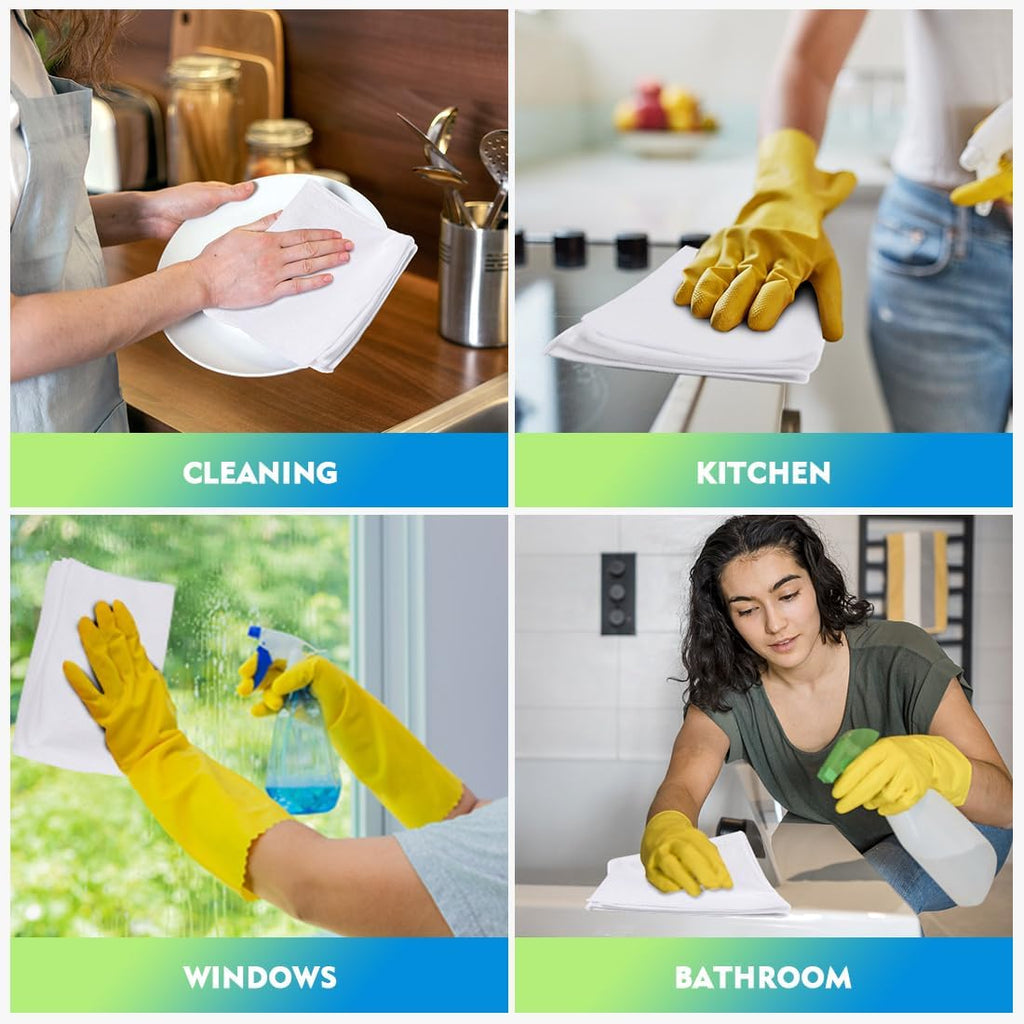 HOMEXCEL Microfiber Cleaning Cloth 20 Pack 11.5 x 11.5 inch Microfiber Towels for Cars Ultra