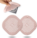 2 Pack Drain Cover Hair Catcher Sturdy Silicone Drain Protector Hair Stopper for Shower Kitchen