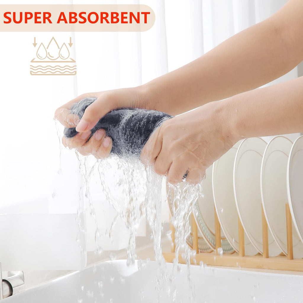 Homaxy 100% Cotton Waffle Weave Kitchen Dish Cloths, Ultra Soft Absorbent Quick Drying Dish Towels