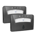Toilet Seat Cover Dispenser (2-Pcs), Wall Mounted Compatible with Half-fold, CHUANGDIAN, Dark Grey