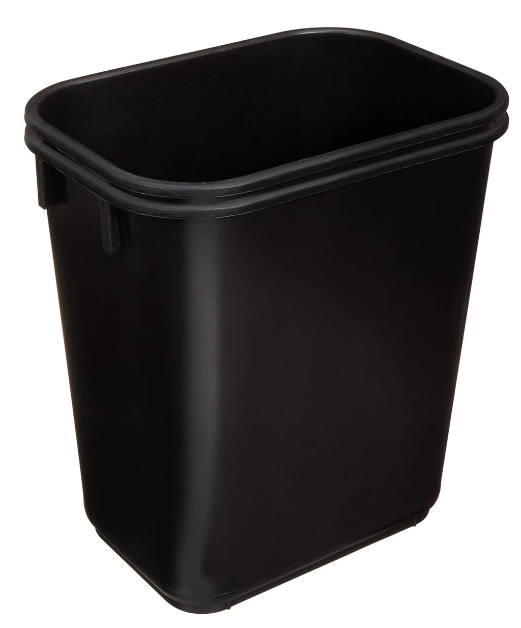 Amazon Basics Small Trash Can, Rectangular Commercial Office Wastebasket, 3 Gallon (Pack Of 2)