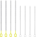 8-Piece Straw Cleaner Brush Set for Cleaning Straws - (4-Size) Extra Long Nylon Pipe Cleaners