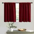 RYB HOME Curtains for Bedroom 63 inches Long, Blackout Thermal Insulating Window Treatment Drapes