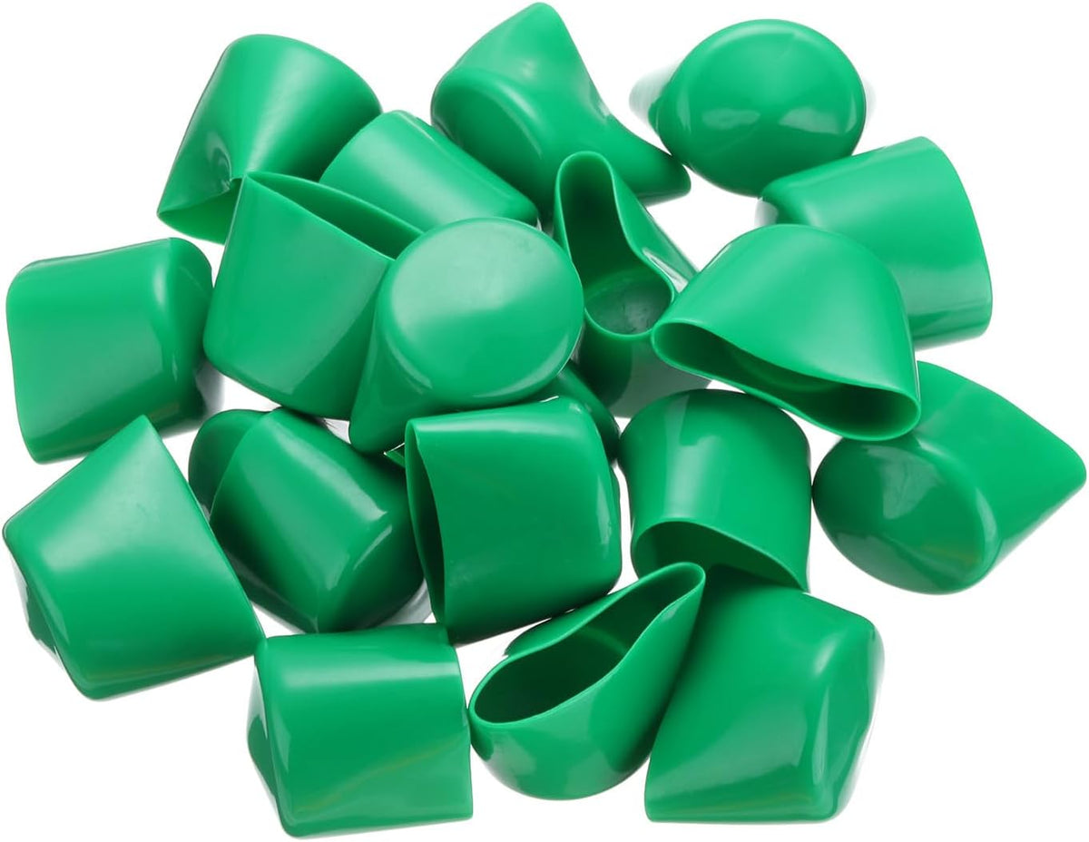 uxcell 20pcs Rubber End Caps 44mm(1 3/4") ID Vinyl PVC Round Tube Bolt Cap Cover Screw Thread