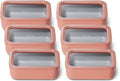 Caraway 6pc Glass Food Storage Set – 6.6 Cup Food Containers (6) - Ceramic Coated - Non Toxic, Non