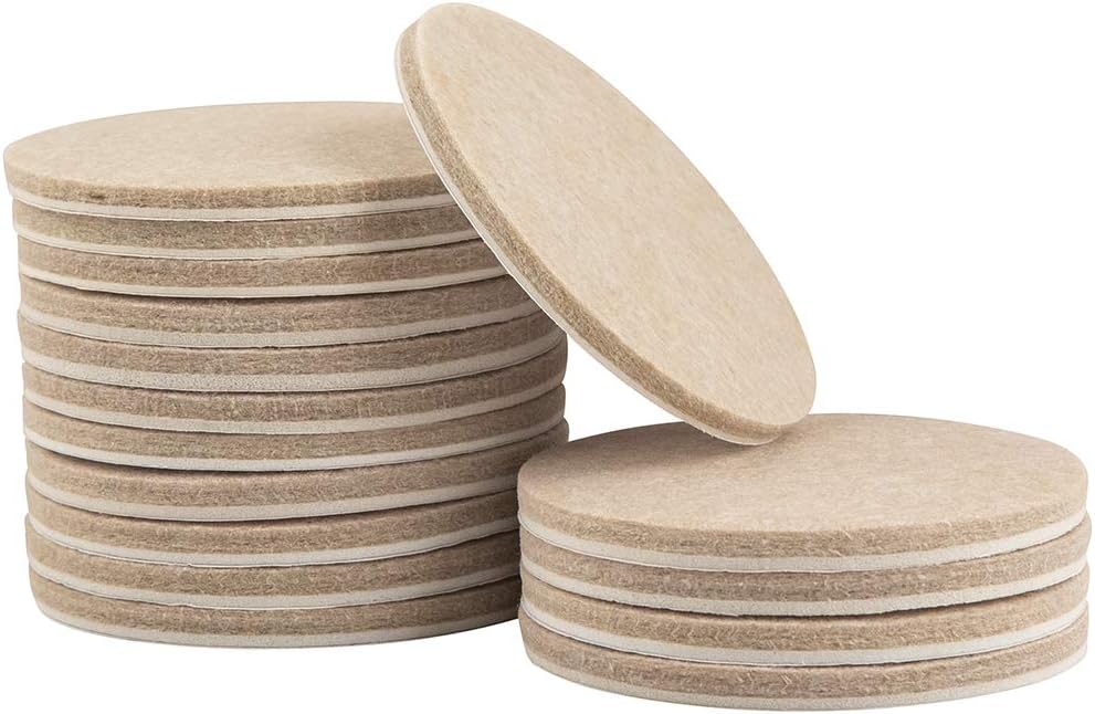 SOFTTOUCH 4723995N Heavy Duty 3 Inch Felt Furniture Pads to Protect Hardwood Floors from Scratches