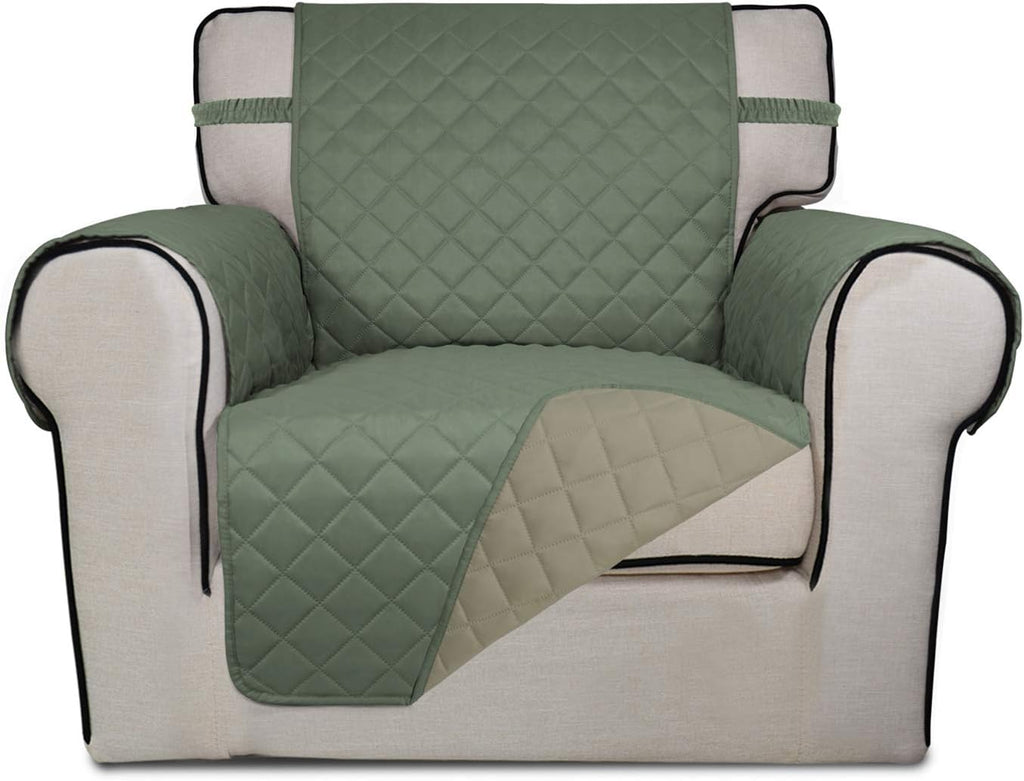 PureFit Reversible Quilted Sofa Cover, Water Resistant Slipcover Furniture Protector, Washable