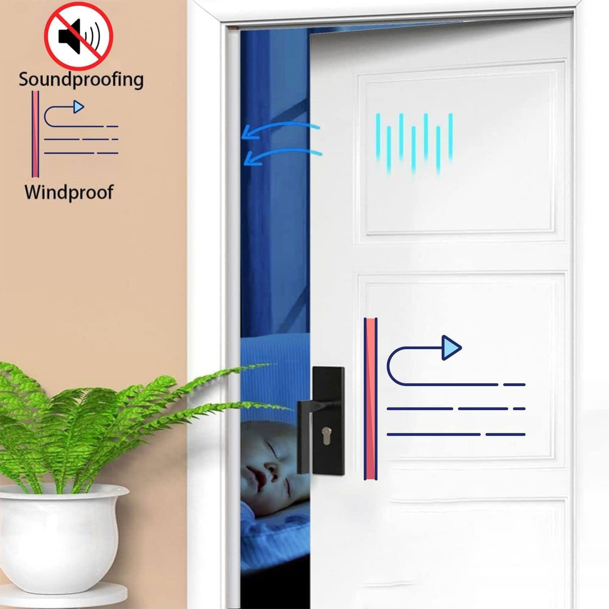 Black Rubber Weather Stripping Door Seal Strip, D Shape Door Rubber Weather Seal Strip