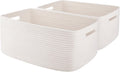OIAHOMY Storage Basket for Shelves, Closet Cube Storage Bins Baskets for Clothes Blanket Towels