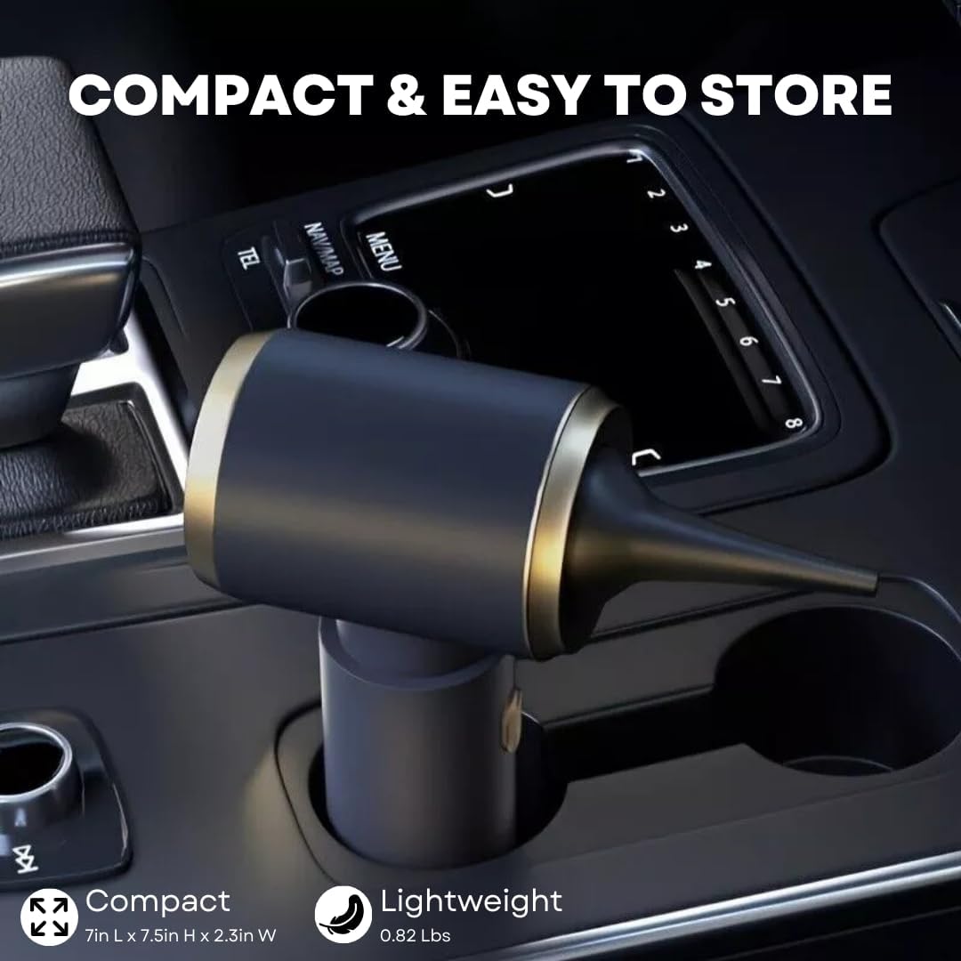 Car Vacuum Handheld 20000 PA 4in1 Cordless Rechargeable Multi-Functional Compact Powerful Suction