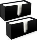 Paper Towel Holder for Countertop,Black Acrylic Napkin Dispenser-Multifold/C-Fold/Z-Fold Trifold