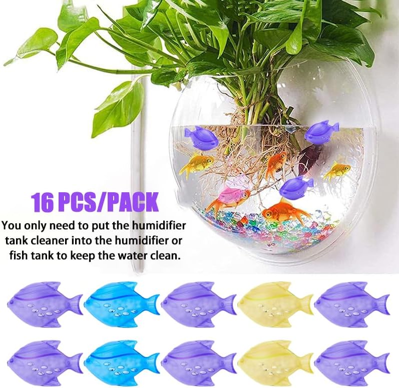 16PCS Universal Humidifier Tank Cleaner,Humidifier Cleaning Fish for Humidifiers & Fish