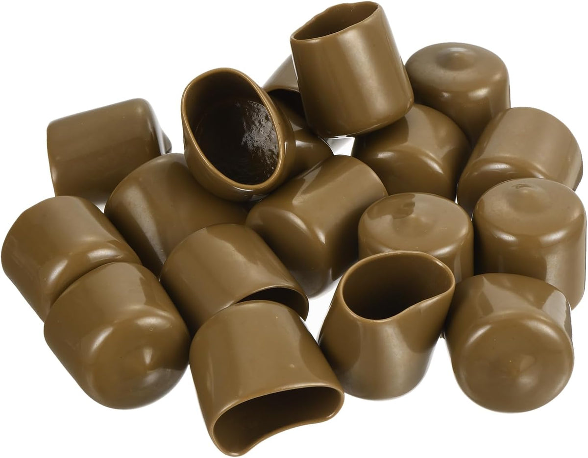 uxcell 20pcs Rubber End Caps 26mm(1 Inch) ID Vinyl PVC Round Tube Bolt Cap Cover Screw Thread